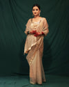 GOLDEN MONOCHROME SAREE - JHAROKHA